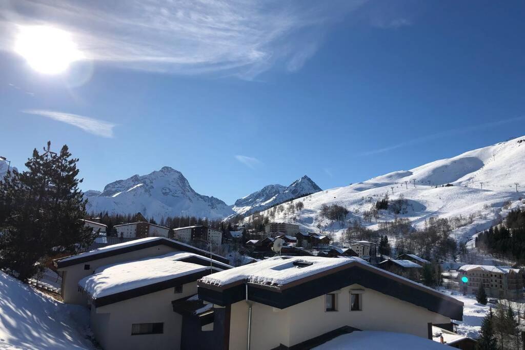 Petit Appartement Labellise Les 2 Alpes Residence Arc En Ciel Telesiege Petite Aiguille เลส์เดอซาลป์ ภายนอก รูปภาพ